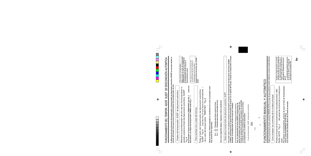 Friedrich MR12Y1F, MR09Y1F operation manual Funcionamiento Manual Y Automático, Para cambiar los ajustes del tiempo 