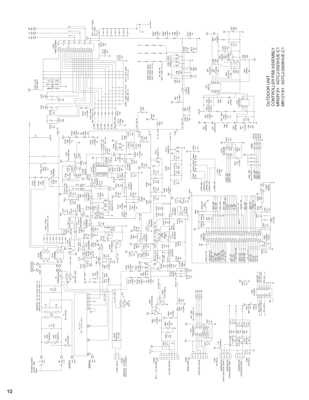 Friedrich MR12Y3H, MR09Y3H manual Controller PSB Assembly 