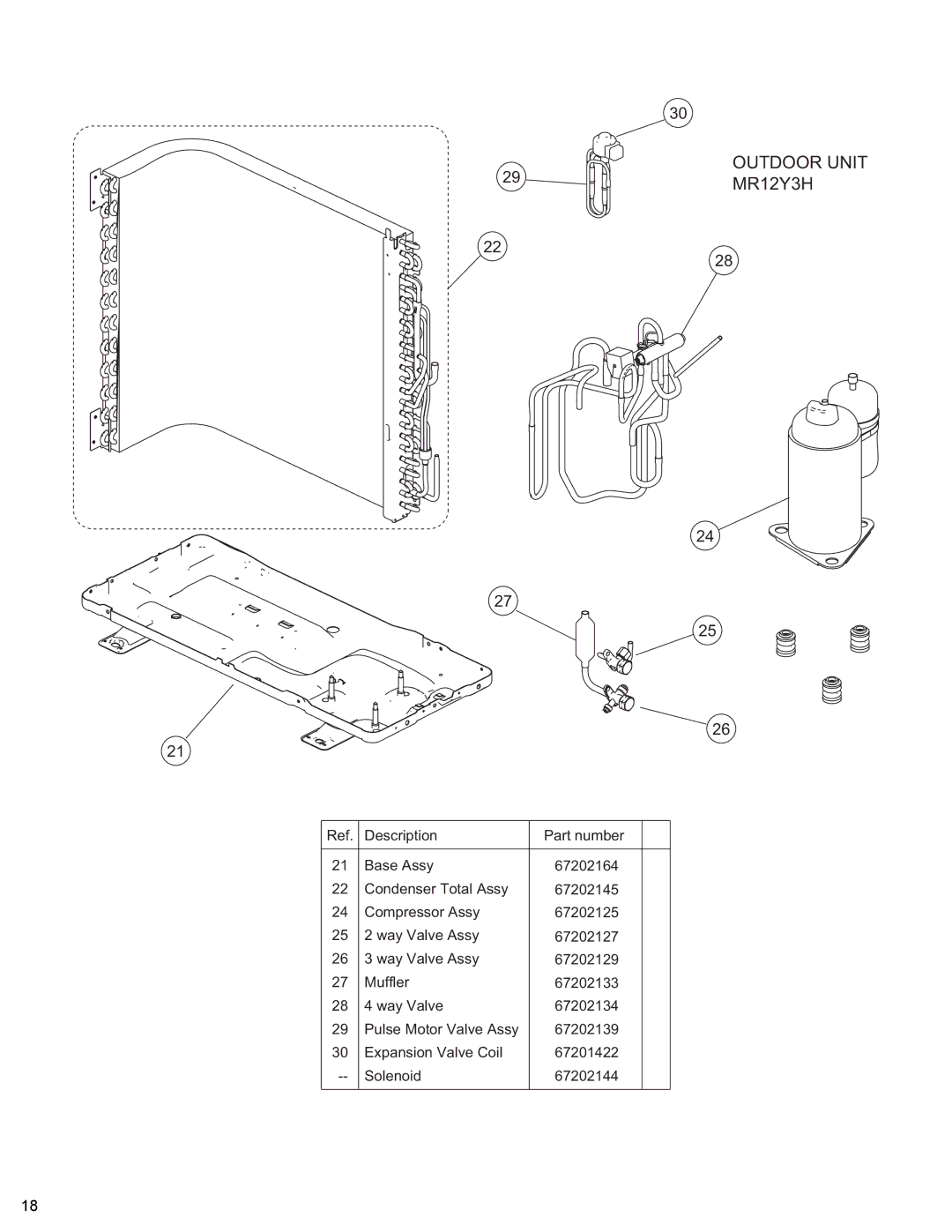 Friedrich MR09Y3H manual Outdoor Unit MR12Y3H 