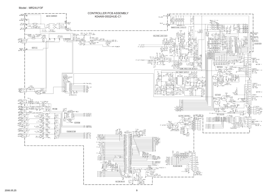 Friedrich MR24UY3F, MC24Y3F specifications Controller PCB Assembly 