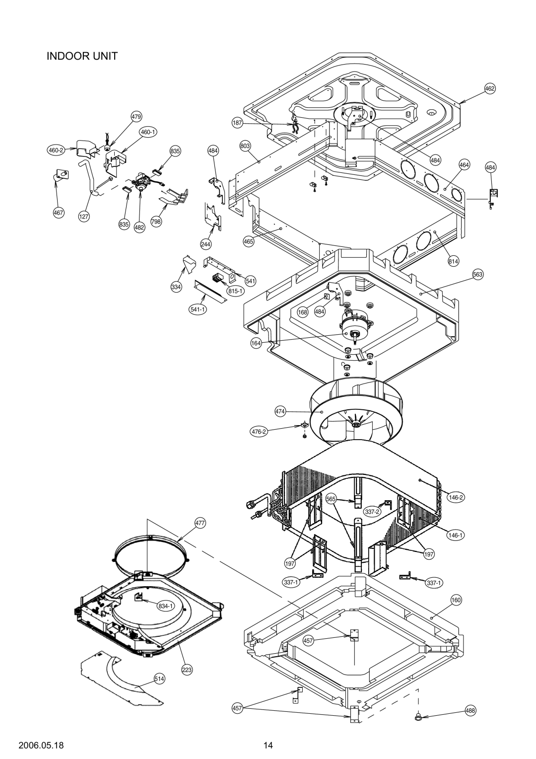 Friedrich MC24Y3F, MR24UY3F specifications 479 187 462 460-1 