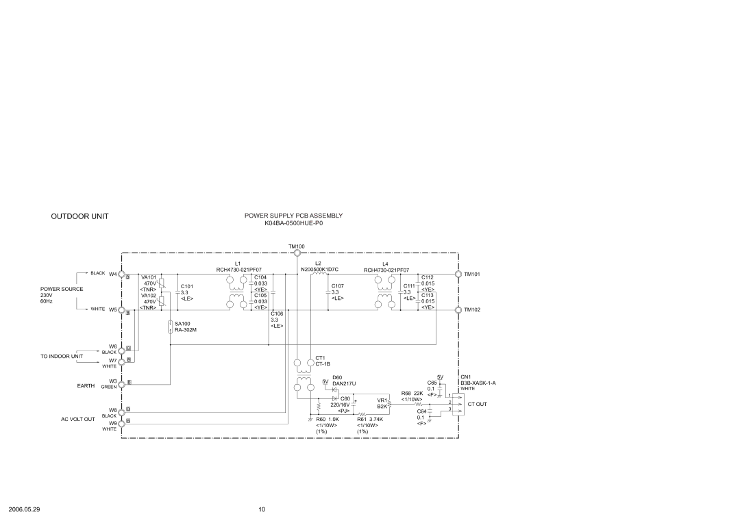 Friedrich MS24Y3F specifications Power Supply PCB Assembly 