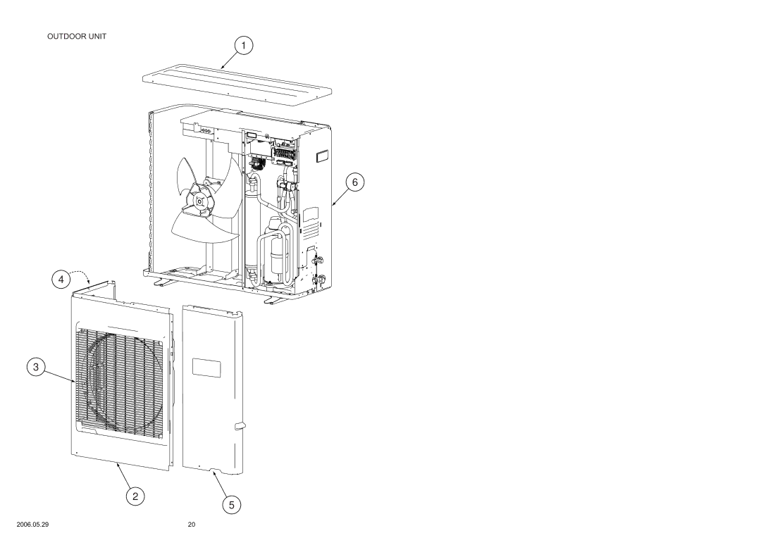 Friedrich MS24Y3F specifications Outdoor Unit 