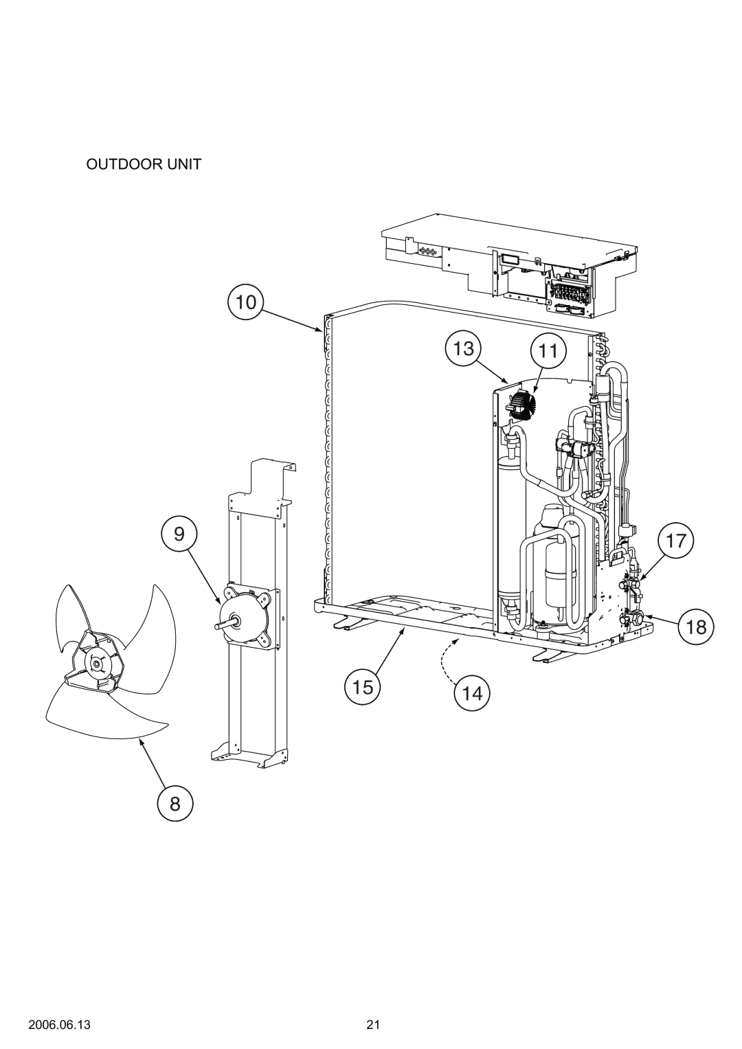 Friedrich MS24Y3F specifications Outdoor Unit 