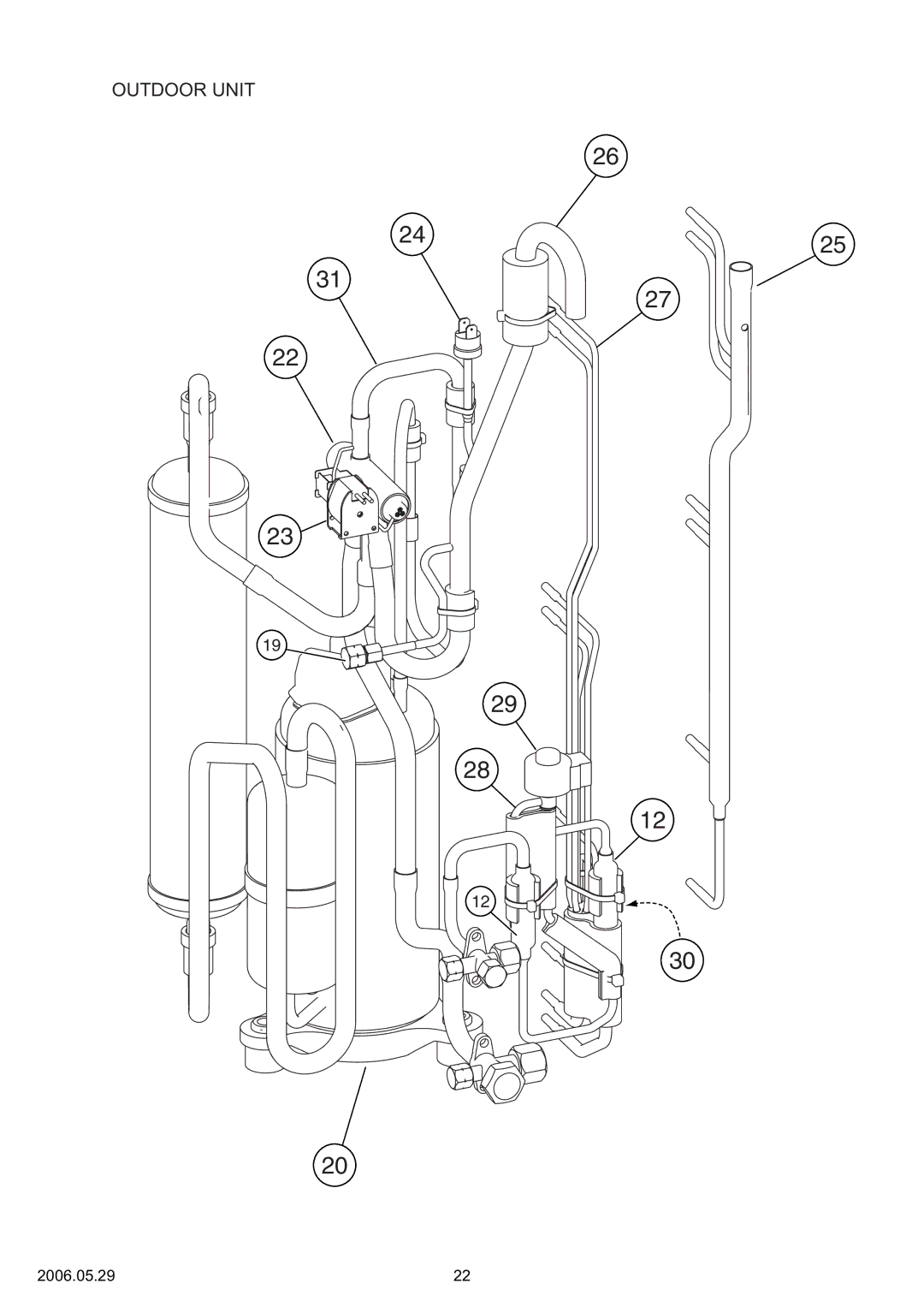 Friedrich MS24Y3F specifications Outdoor Unit 