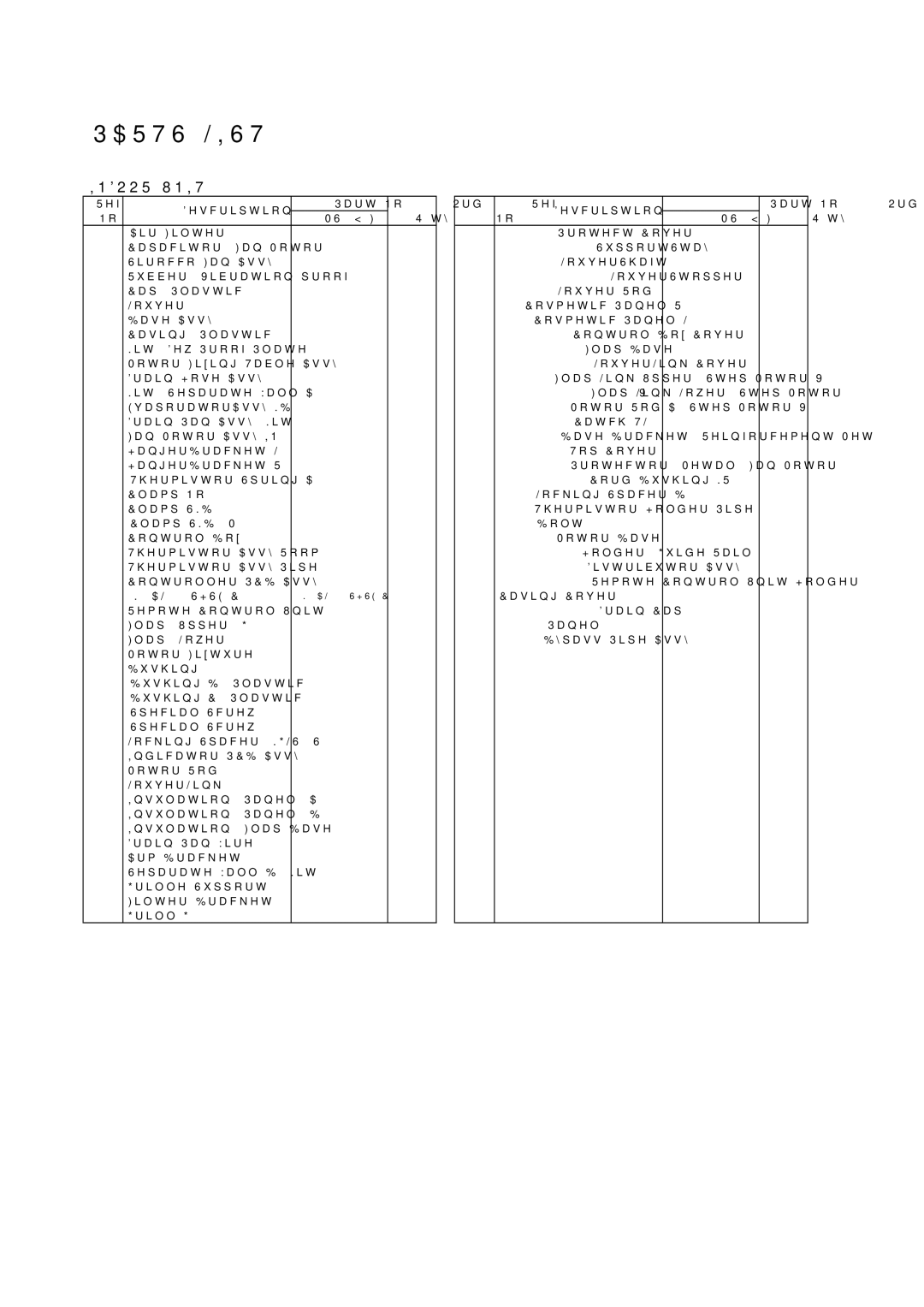 Friedrich MS24Y3F specifications Parts List 