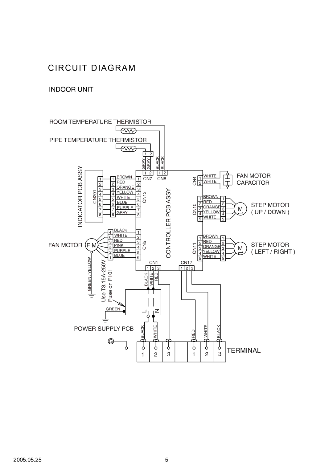 Friedrich MS24Y3F specifications Circuit Diagram, Assy 