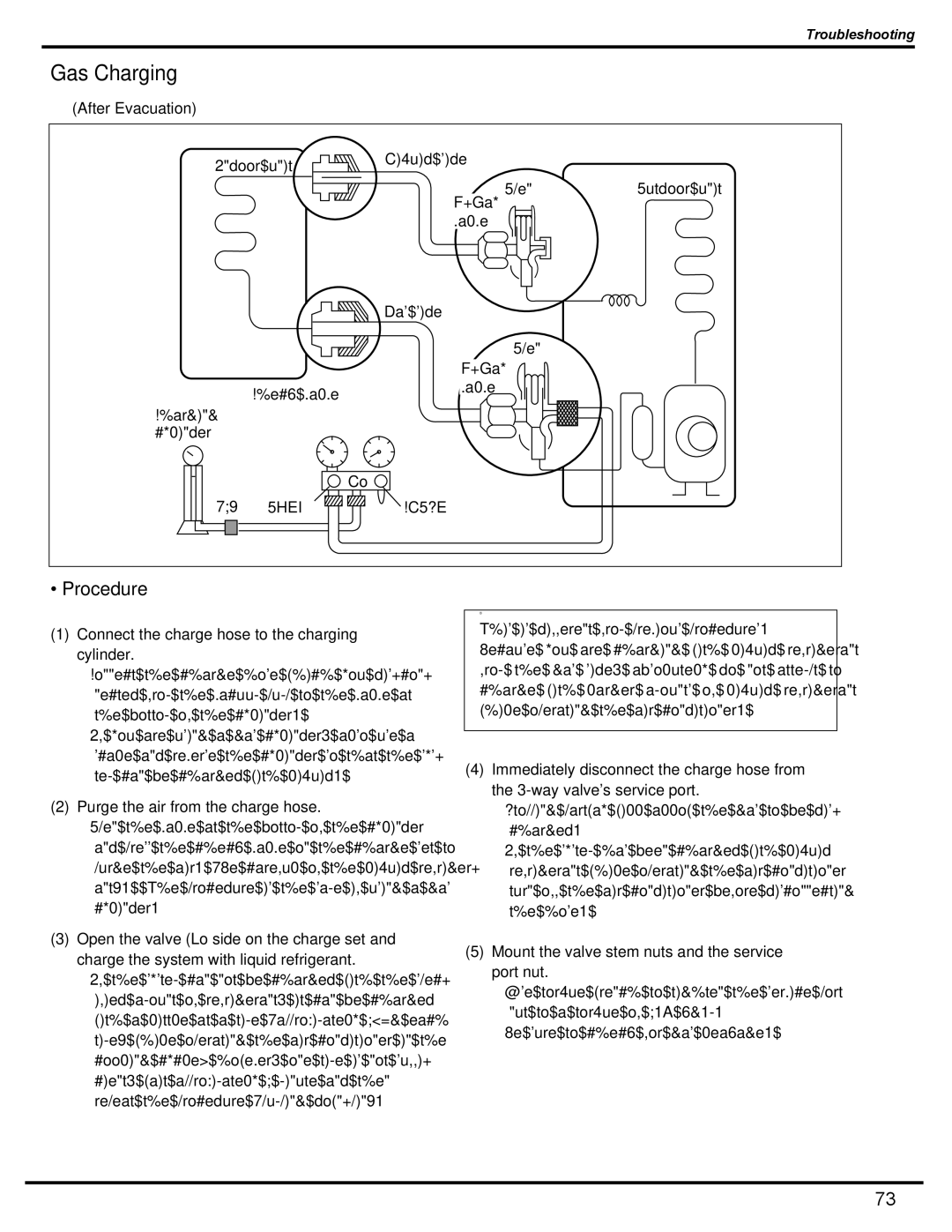 Friedrich MW09C1H, MW12C1H, MR09C1H, MR12C1H manual Gas Charging, After Evacuation 