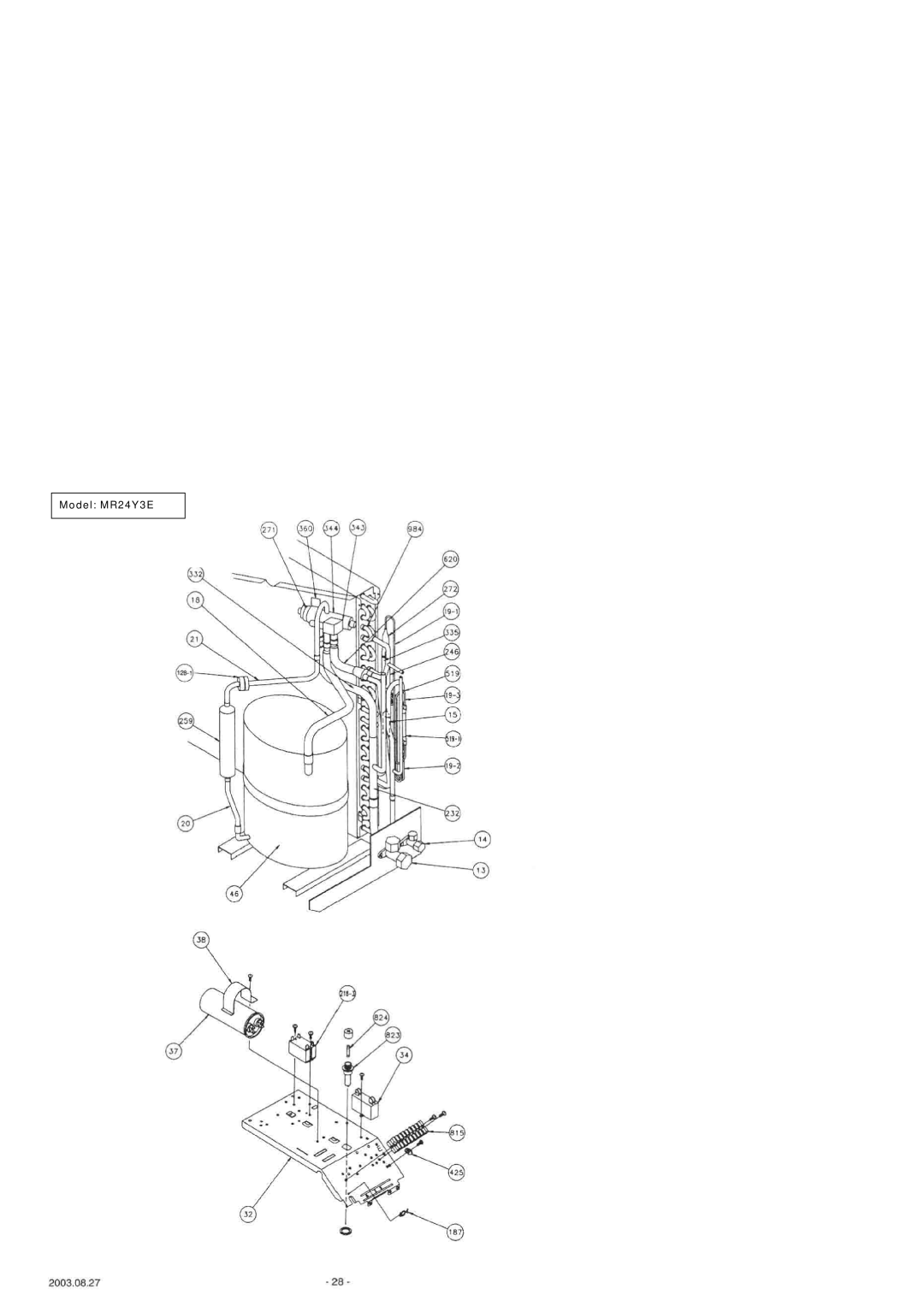 Friedrich MR24C3E, MW18C3E, MW24C3E, MW30C3E, MW18Y3E, MW24Y3E, MR18C3E, MR30C3E, MR18Y3E specifications Model MR24Y3E 