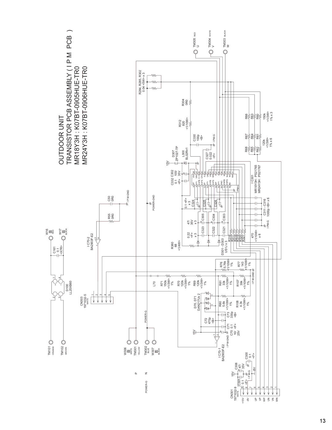 Friedrich MR24Y3H, MW18Y3H, MR18Y3H manual TM305 RED, TM304 White, TM303 Black 