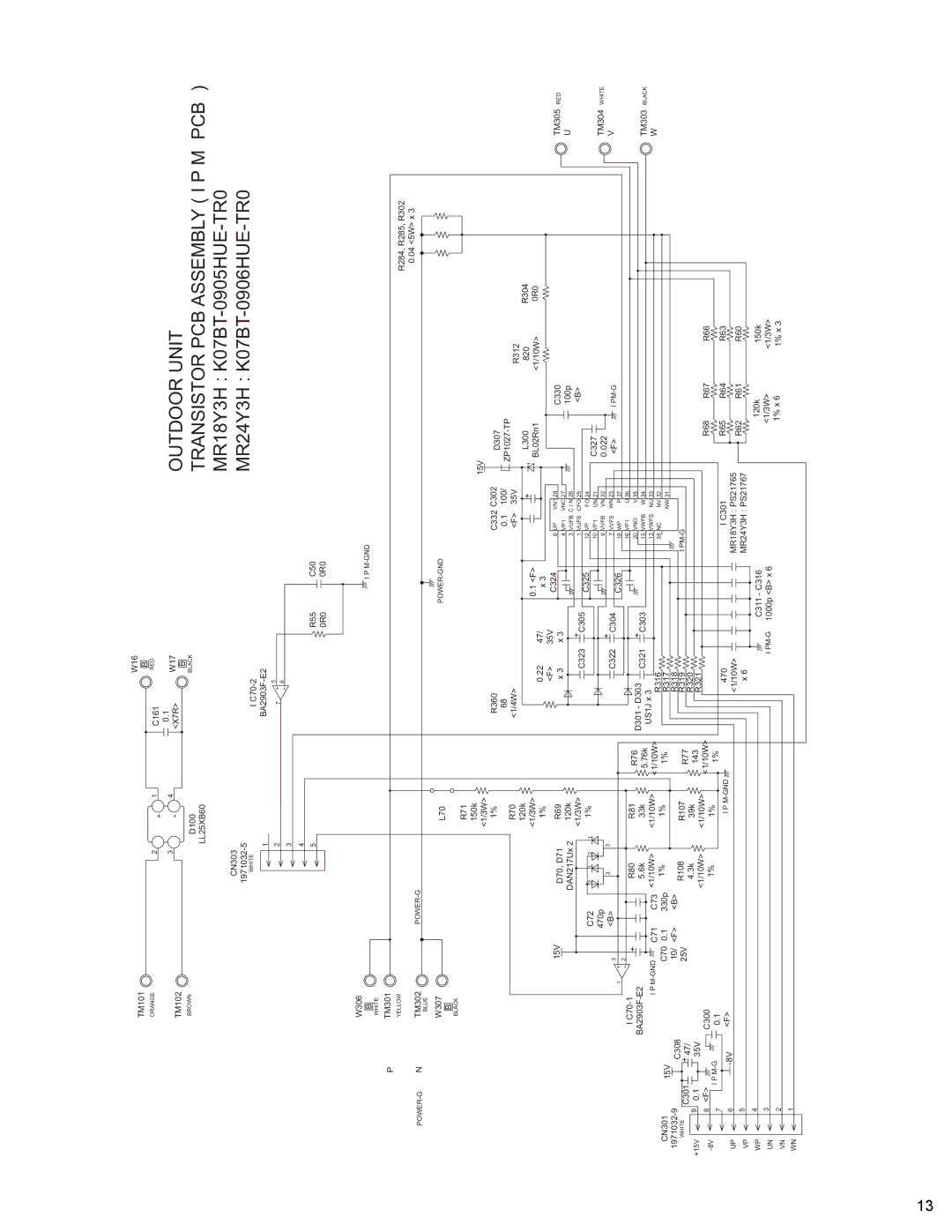 Friedrich MW18Y3H, MR24Y3H manual TM305 RED 