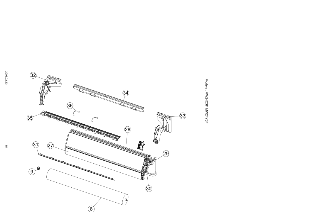 Friedrich MR24C3F, MR24Y3F specifications Models MW24C3F, MW24Y3F 