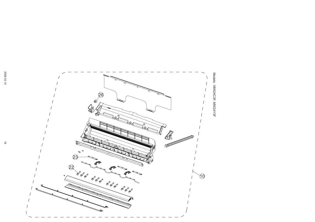 Friedrich MR24Y3F, MR24C3F specifications Models MW24C3F, MW24Y3F 