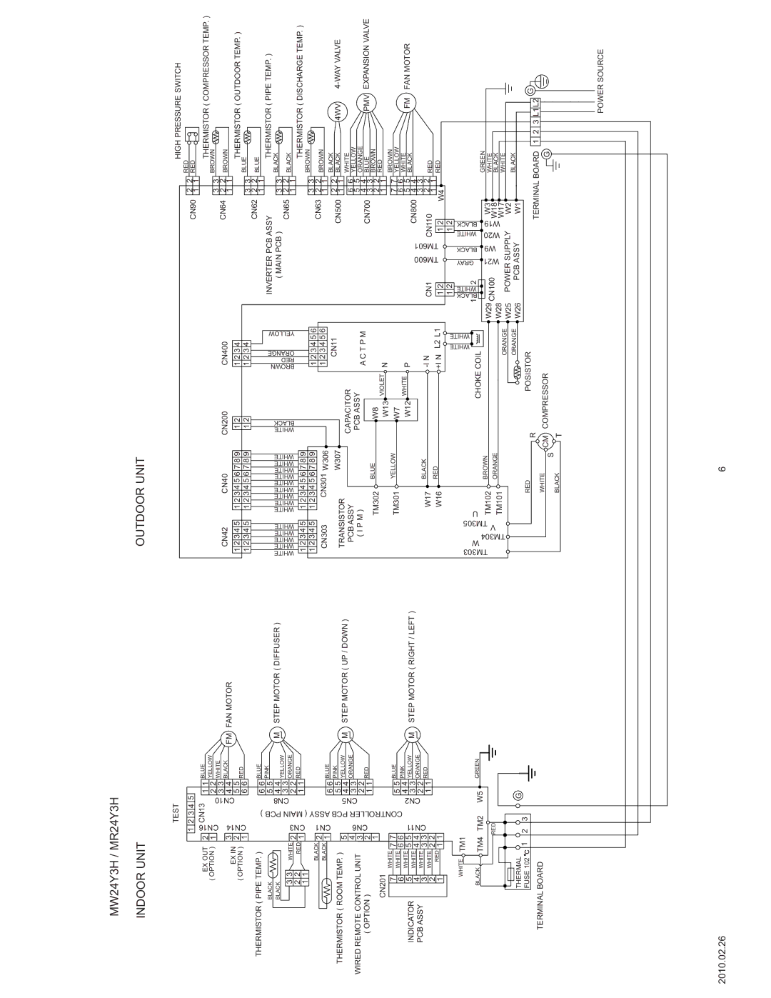 Friedrich specifications MW24Y3H / MR24Y3H 