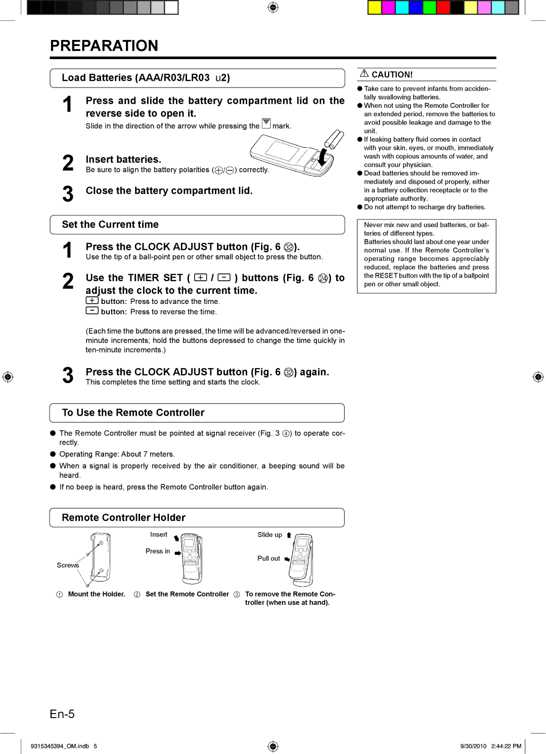 Friedrich MR30C3G, MW36C3G, MW30C3G, MR36C3G operation manual Preparation 