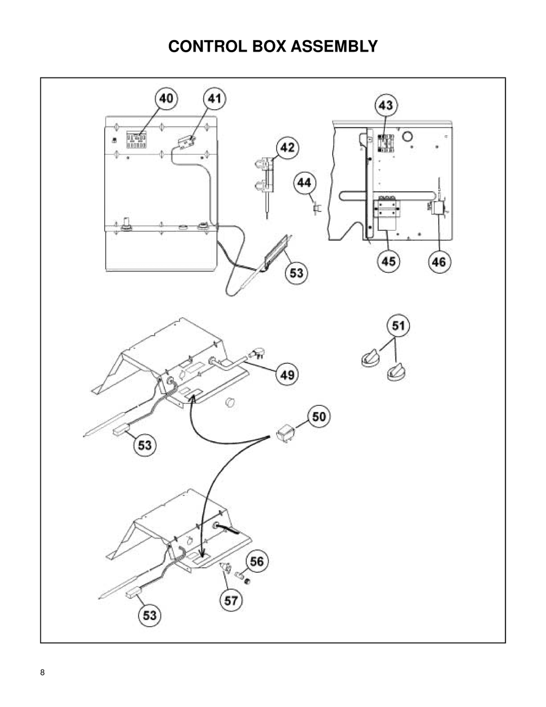 Friedrich PH09R**B, PH15R**B, PH12R**B, PH12K**B, PH07R**B, PH09K**B, PE12R**B, PE12K**B, PH07K**B, PE15R**B Control BOX Assembly 