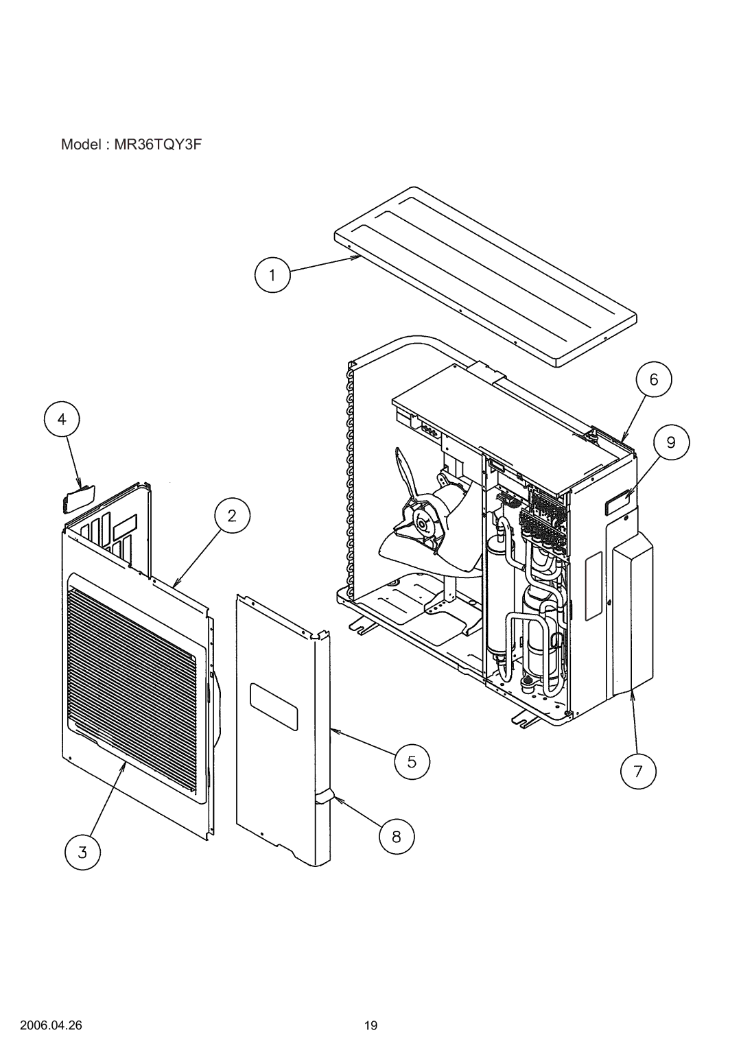 Friedrich R410A specifications Model MR36TQY3F 