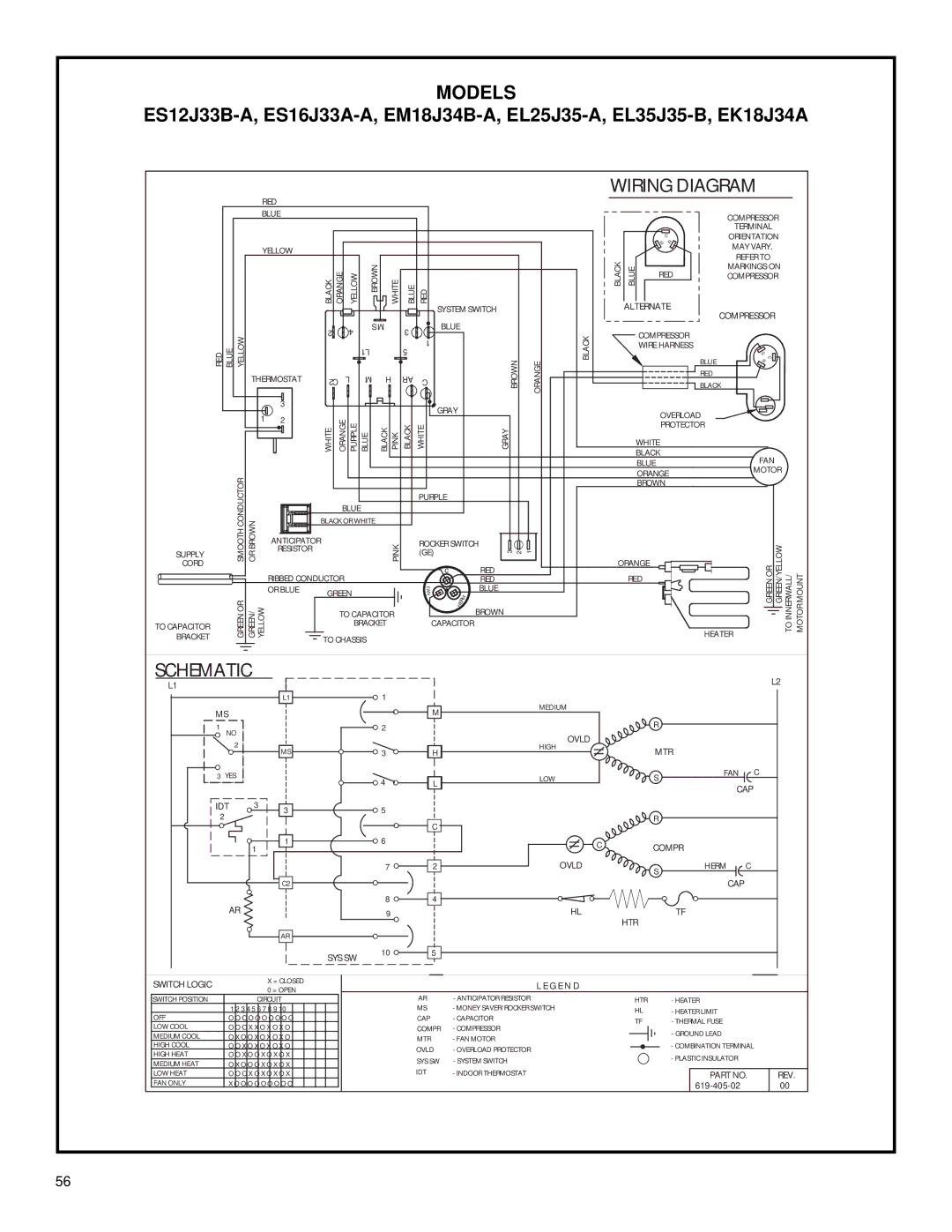 Friedrich racservmn service manual Wiring Diagram 