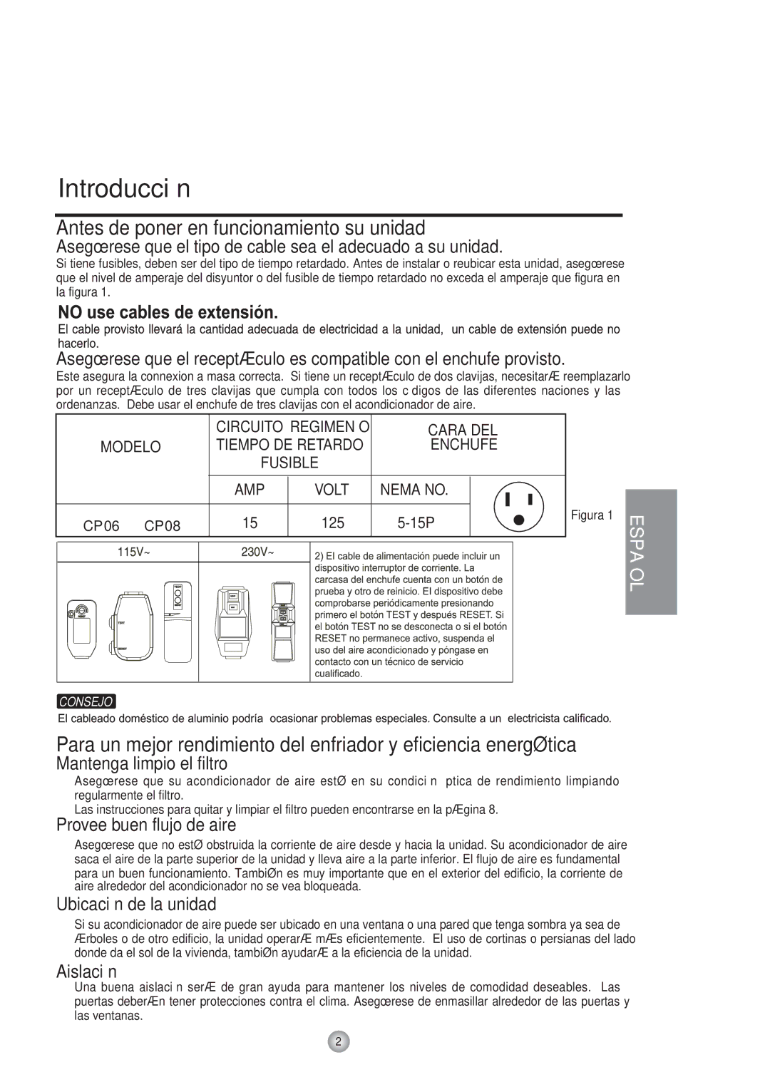 Friedrich Room Air Conditioner manual Introducción, Antes de poner en funcionamiento su unidad 