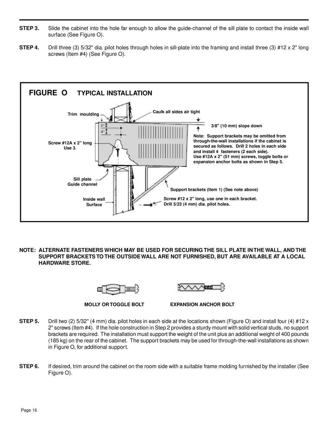 Friedrich SH14, SH20 installation manual Figure O Typical Installation 