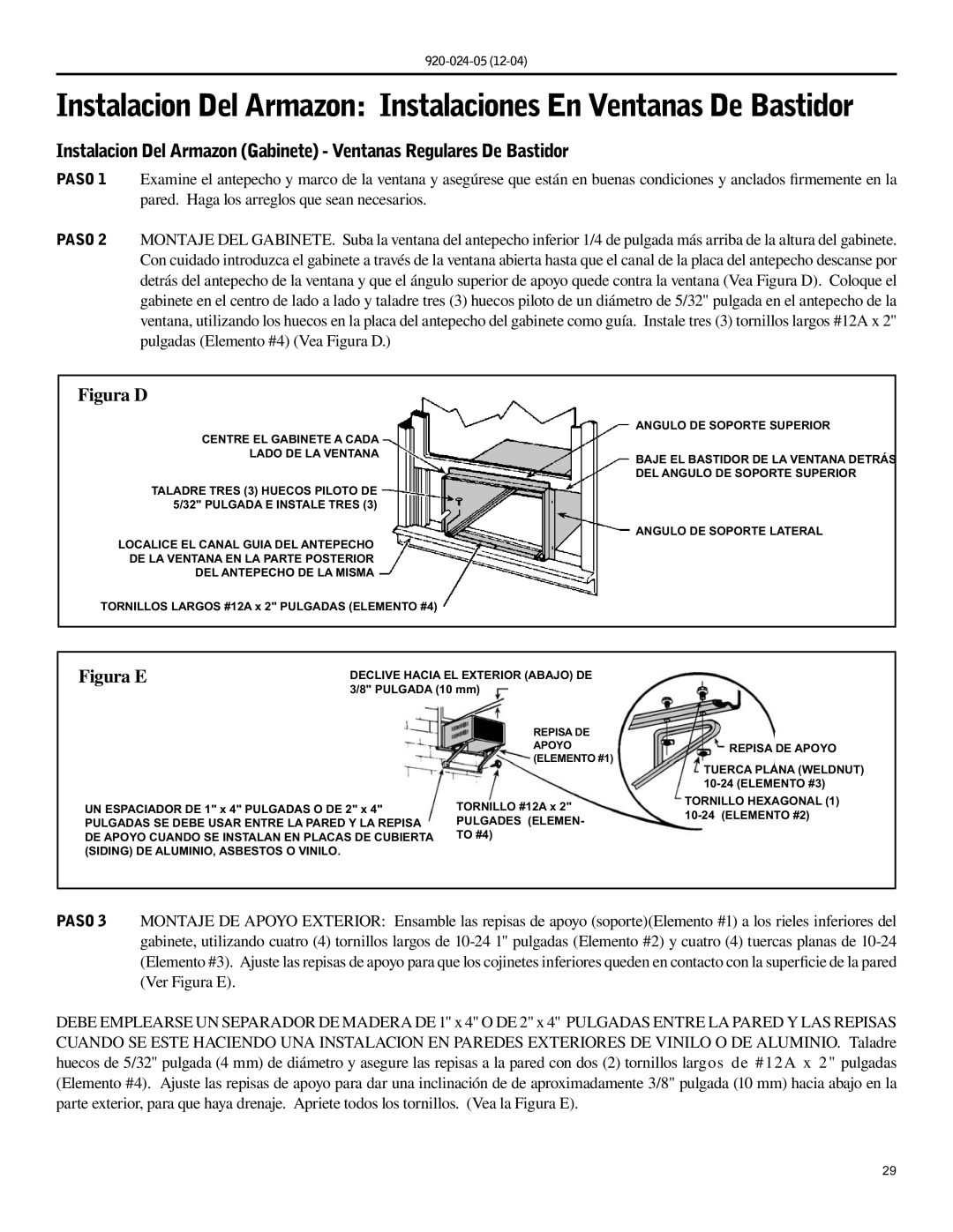 Friedrich SH20, SH15 operation manual Figura D 