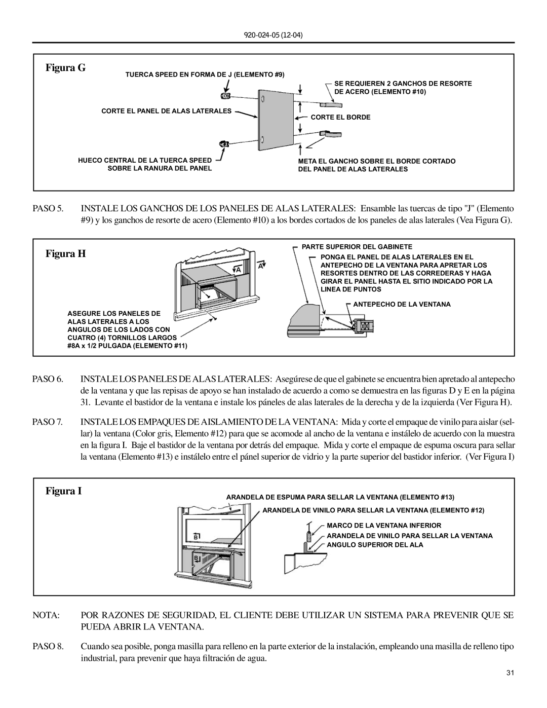 Friedrich SH20, SH15 operation manual Figura G 