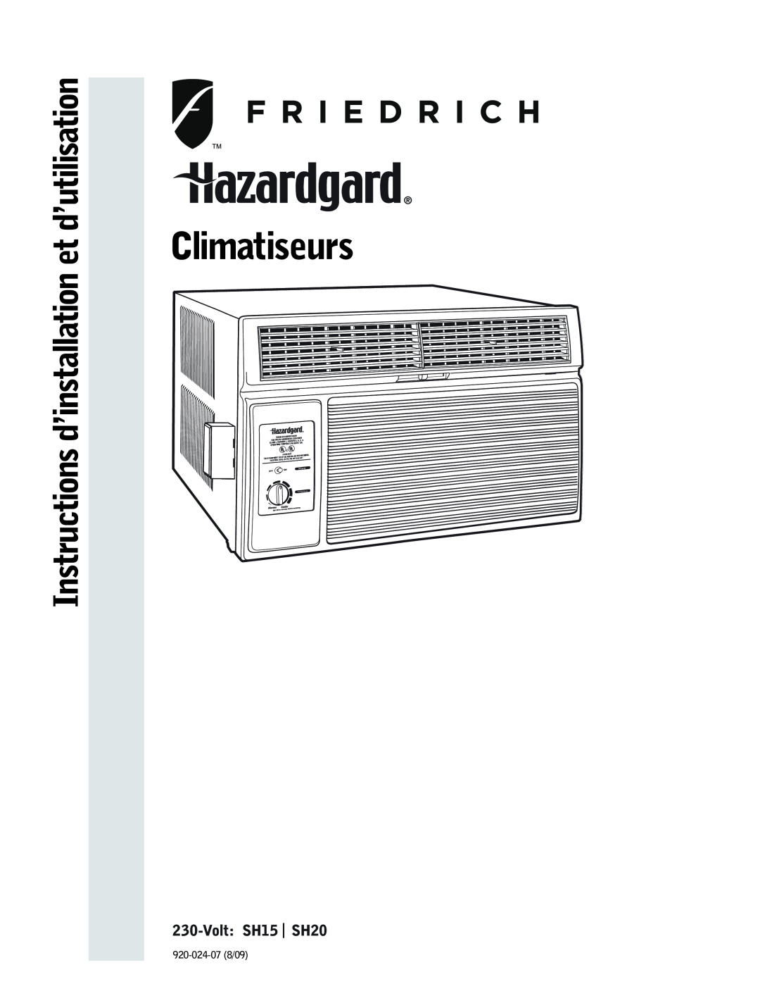 Friedrich VOLT:SH15 | SH20, Climatiseurs, Instructions D’Installation Et D’Utilisation, Power, Temperature 