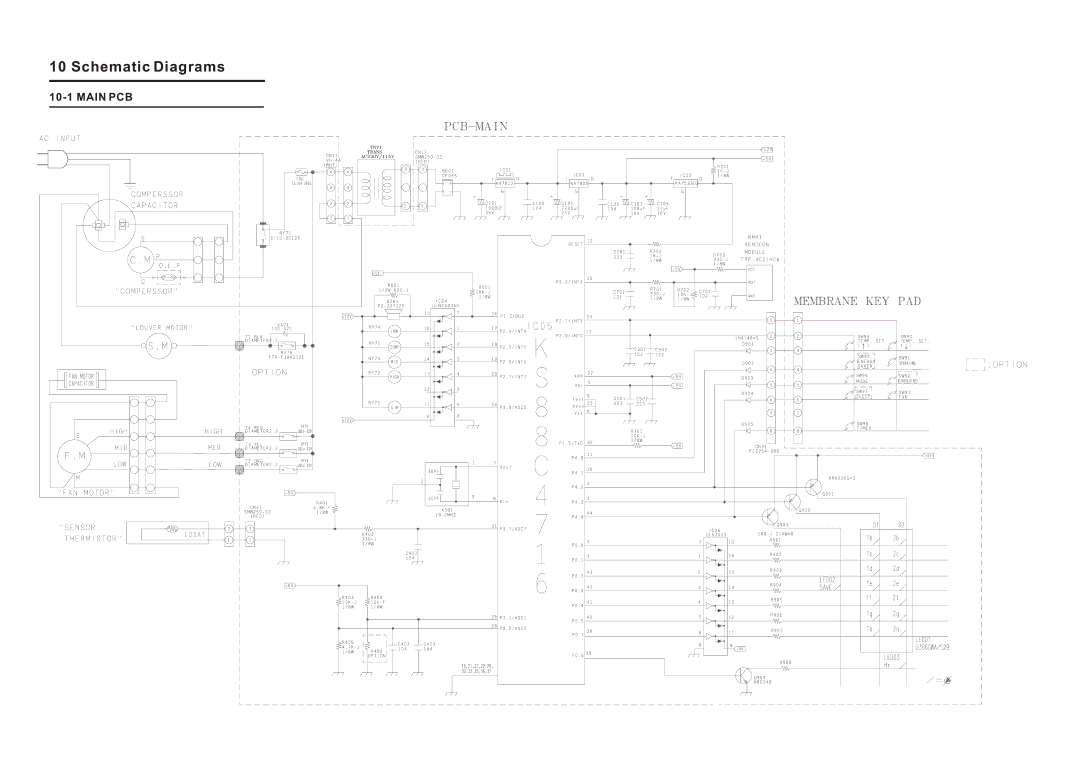 Friedrich SP05A10 service manual Schematic Diagrams 