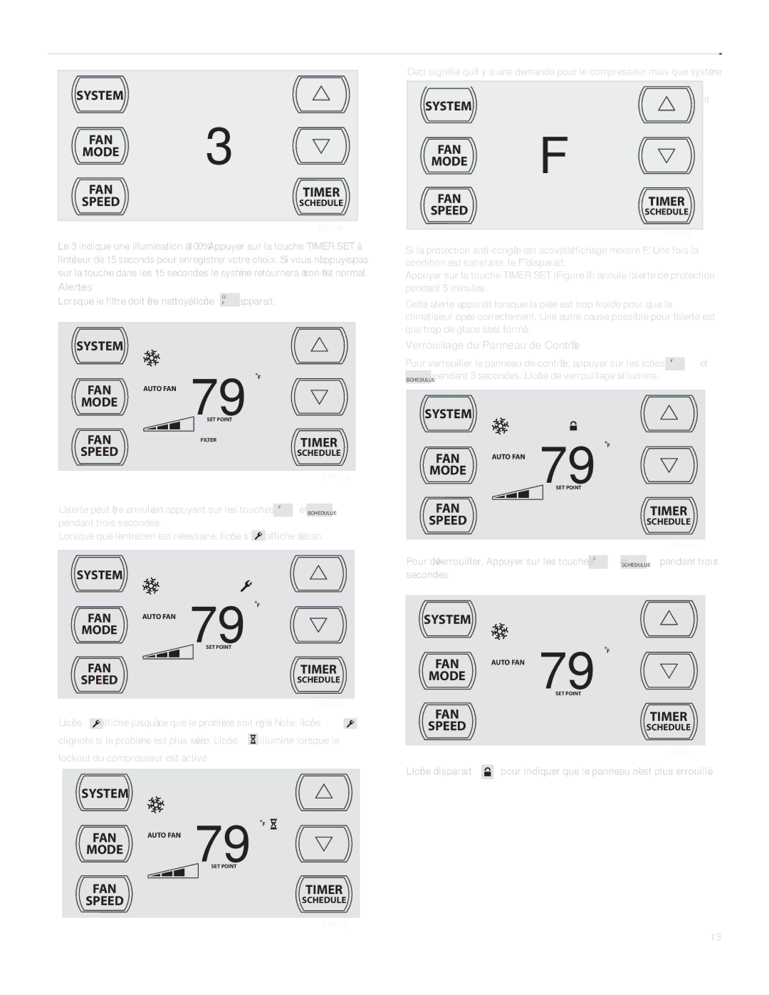 Friedrich SQ06, SQ10, SQ05, SQ08 operation manual 79 F 