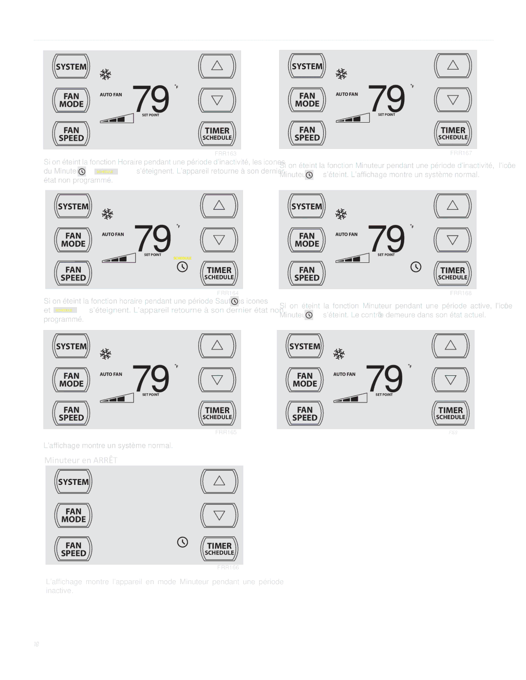 Friedrich SQ05, SQ10, SQ06, SQ08 operation manual System FAN Mode Speed Timer 