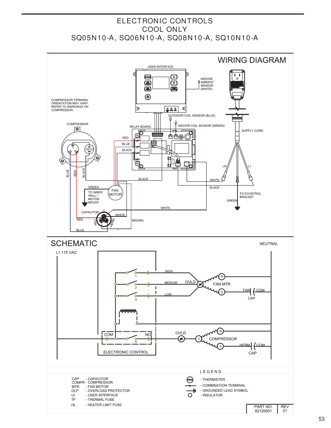 Friedrich EQ08N11, SQ10N10, SQ08N10, SQ05N10, SQ06N10 manual Electronic Controls 