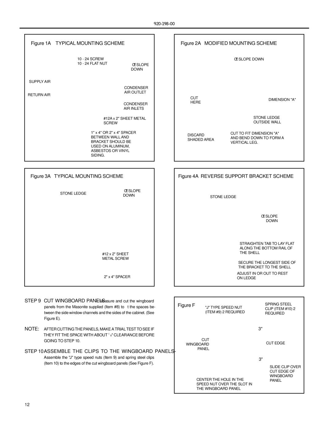 Friedrich EM18, SS14, SS16, SS12, SS10, SS08, SM21, SM24, SM18, ES12, ES16, YM18, YL24, YS13, EL36, EM24 Typical Mounting Scheme 