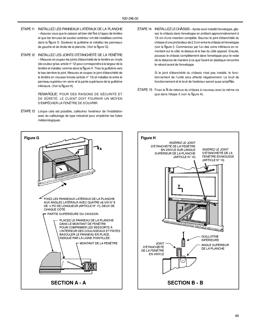 Friedrich SS16, SS14, SS12, SS10, SS08, SM21, SM24, SM18, ES12, ES16, YM18 Étape 11 Installez LES Panneaux Latéraux DE LA Planche 