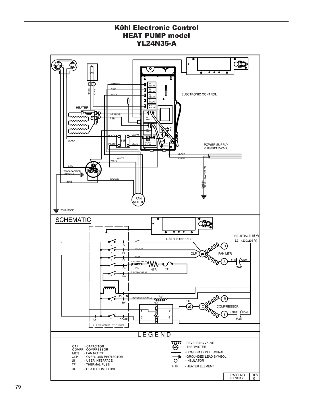 Friedrich SS14N10*, SS12N10*, SS15N30*, SS10N10*, SM18N30* service manual Kϋhl Electronic Control Heat Pump model YL24N35-A 