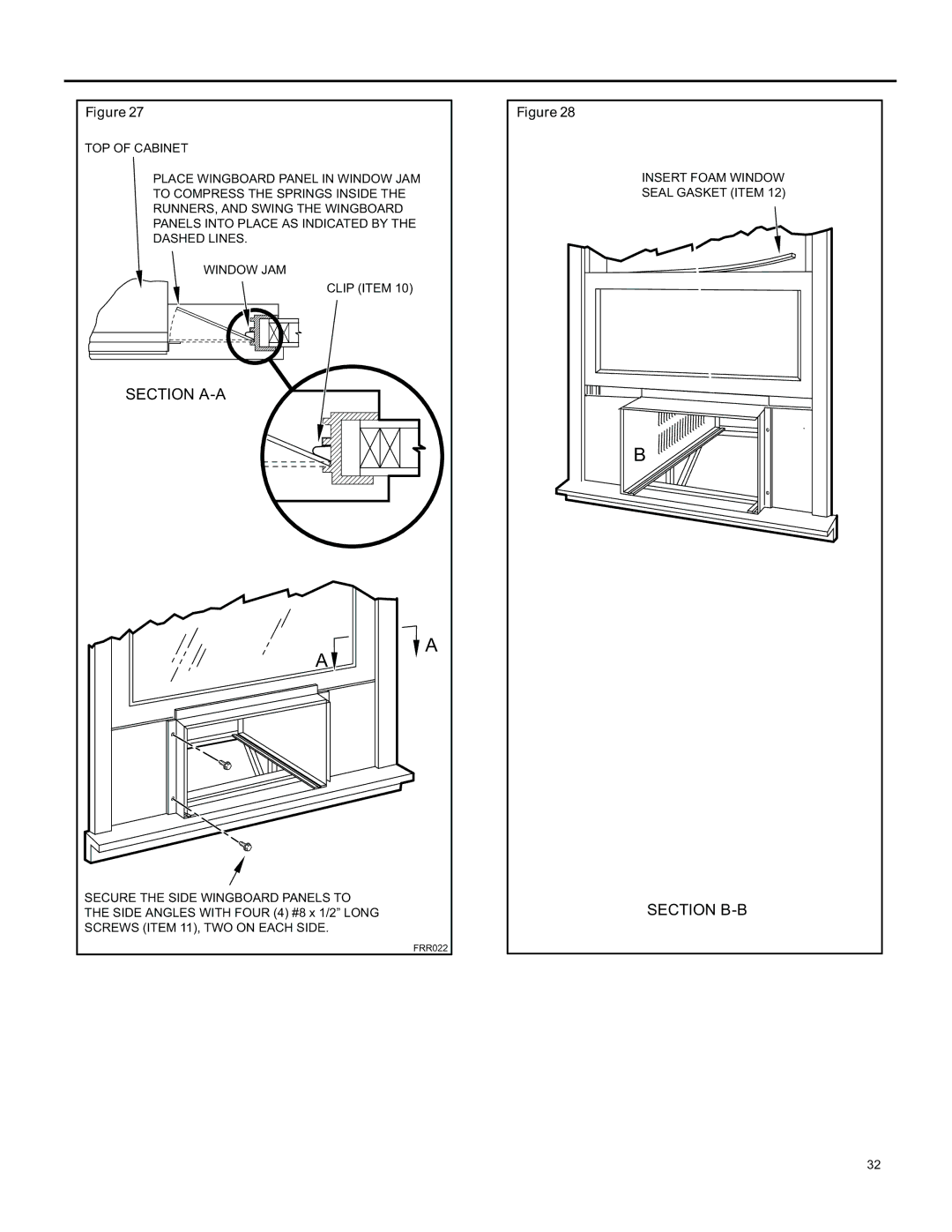 Friedrich SM15, SS15, SL 24, SL 22, YS10 operation manual Section A-A 