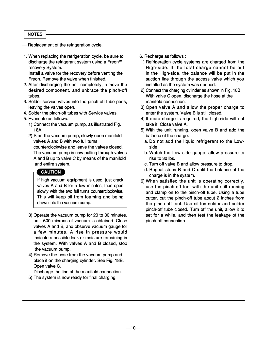 Friedrich UE10, UE12, UE08 manual Notes 