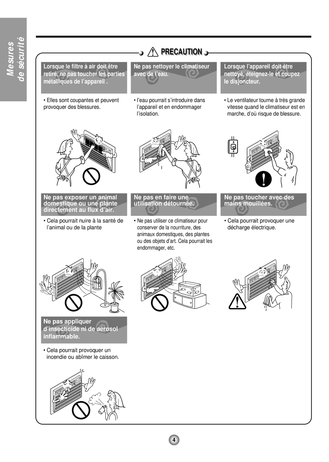 Friedrich US08, US10, US12 manual Cela pourrait nuire à la santé de l’animal ou de la plante 