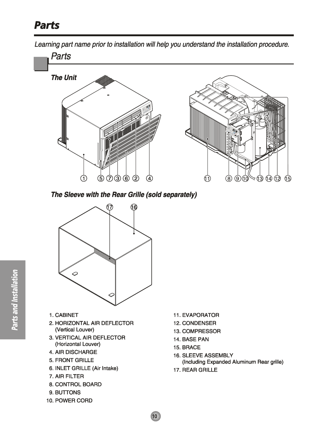 Friedrich US08, US14 manual 