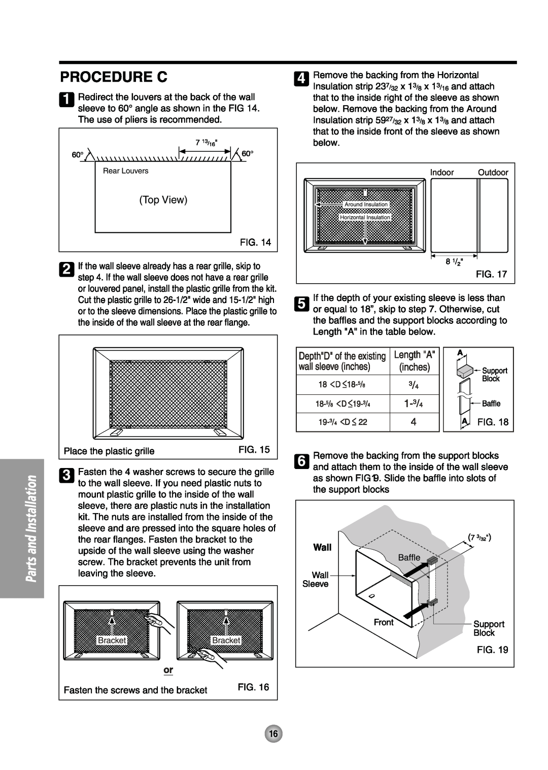 Friedrich US08, US14 manual 