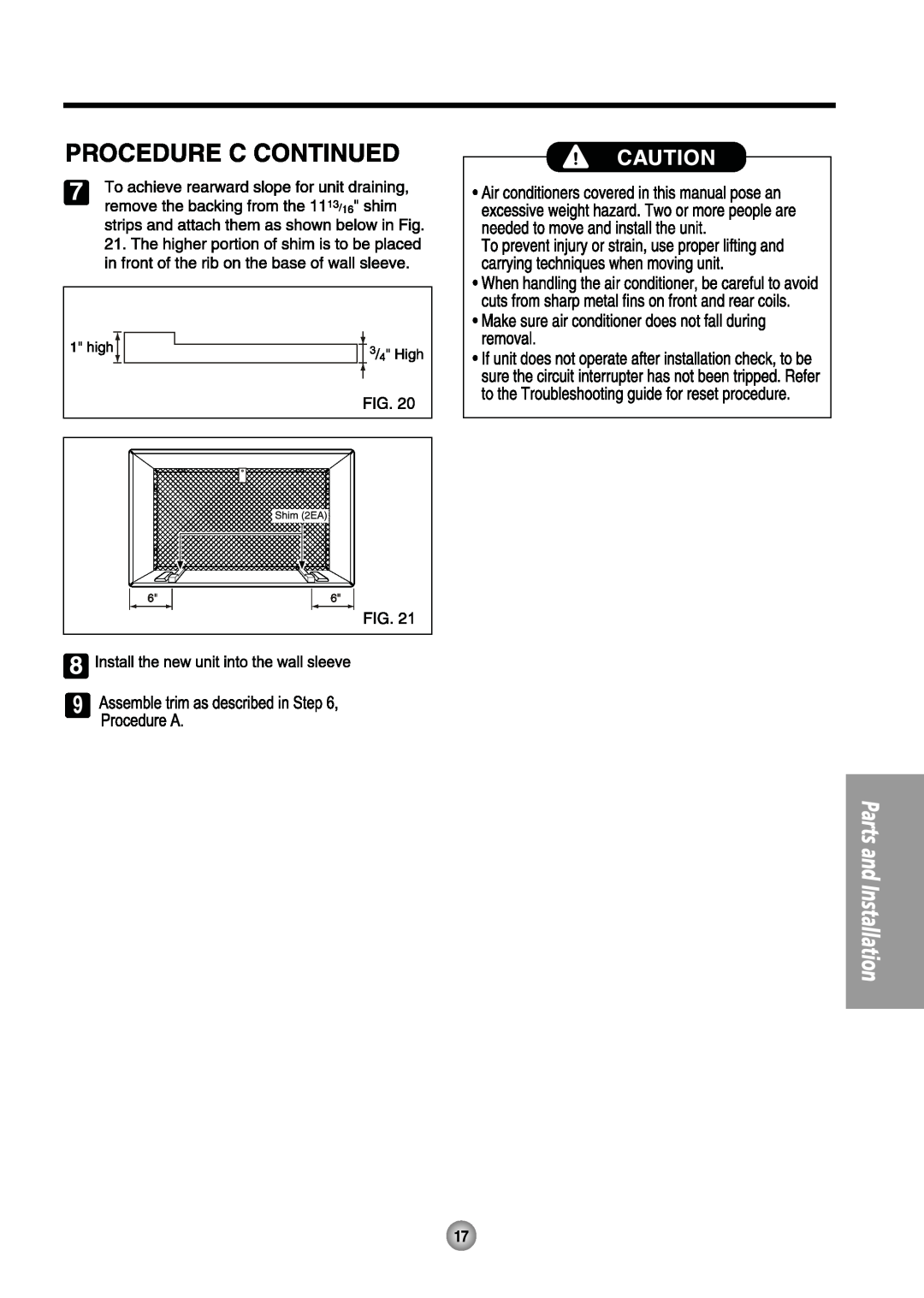 Friedrich US14, US08 manual 