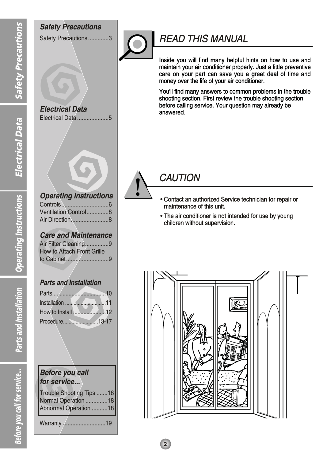 Friedrich US08, US14 manual 