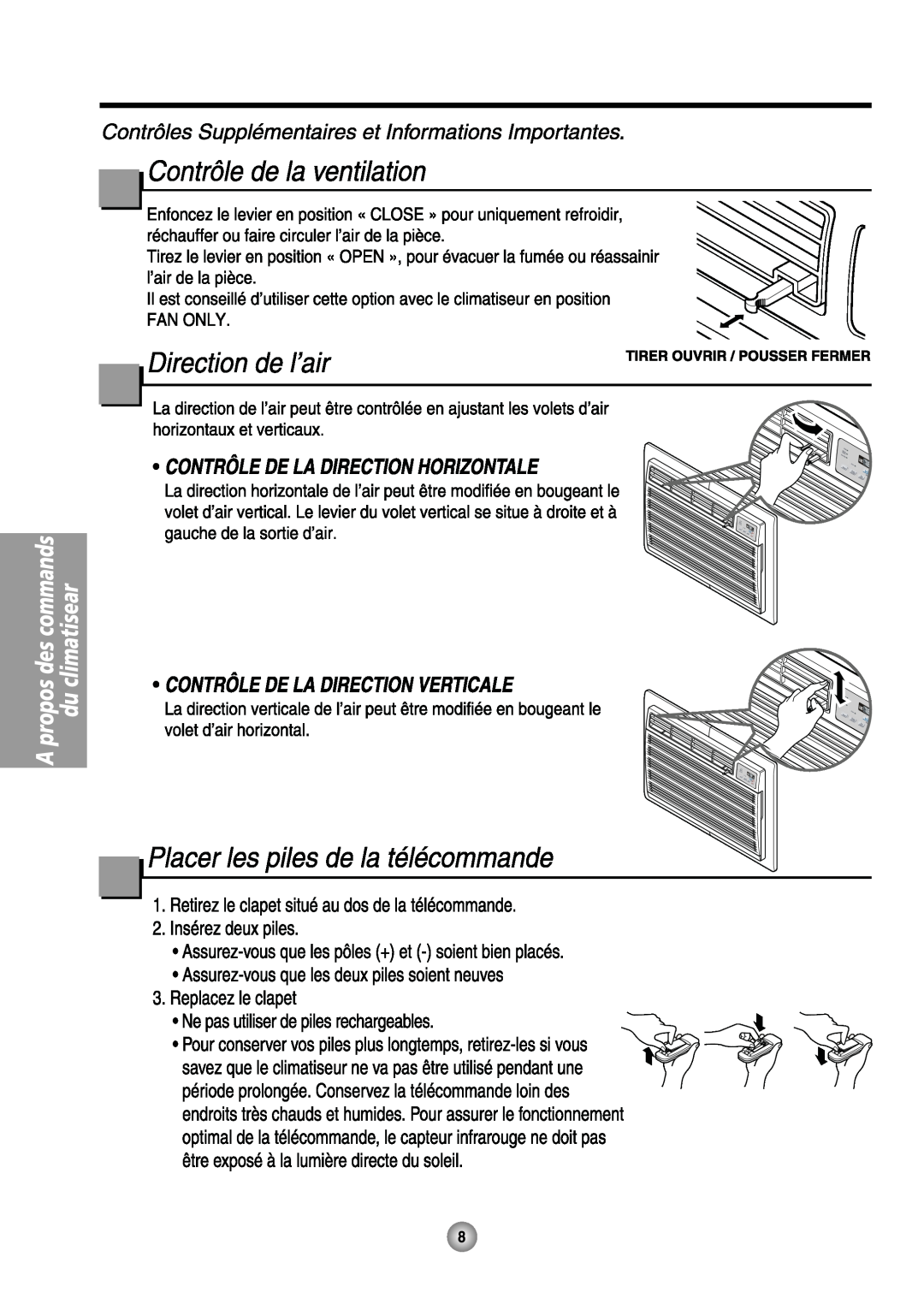 Friedrich US08, US14 manual 