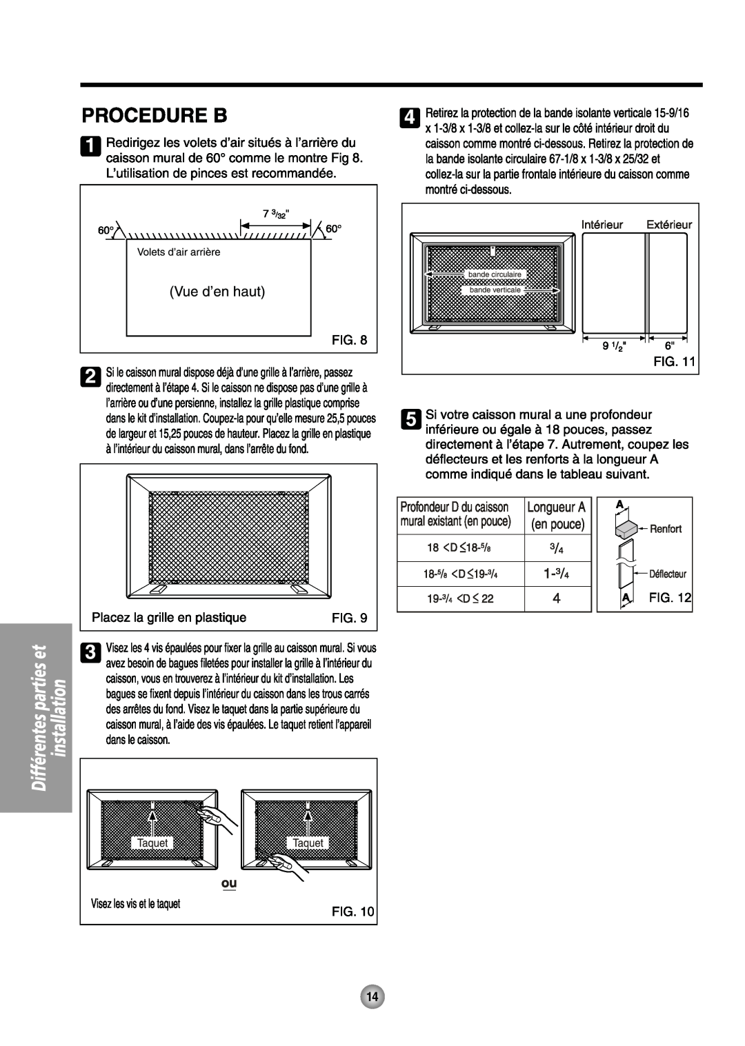 Friedrich US08, US14 manual 