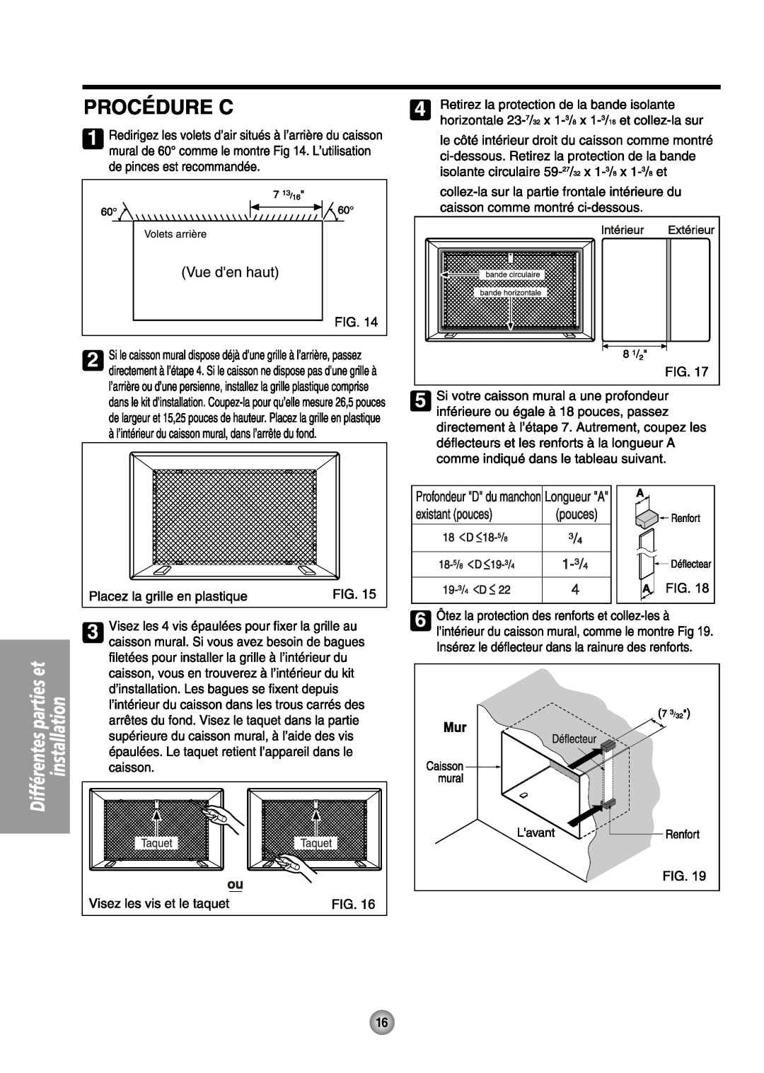 Friedrich US08, US14 manual 