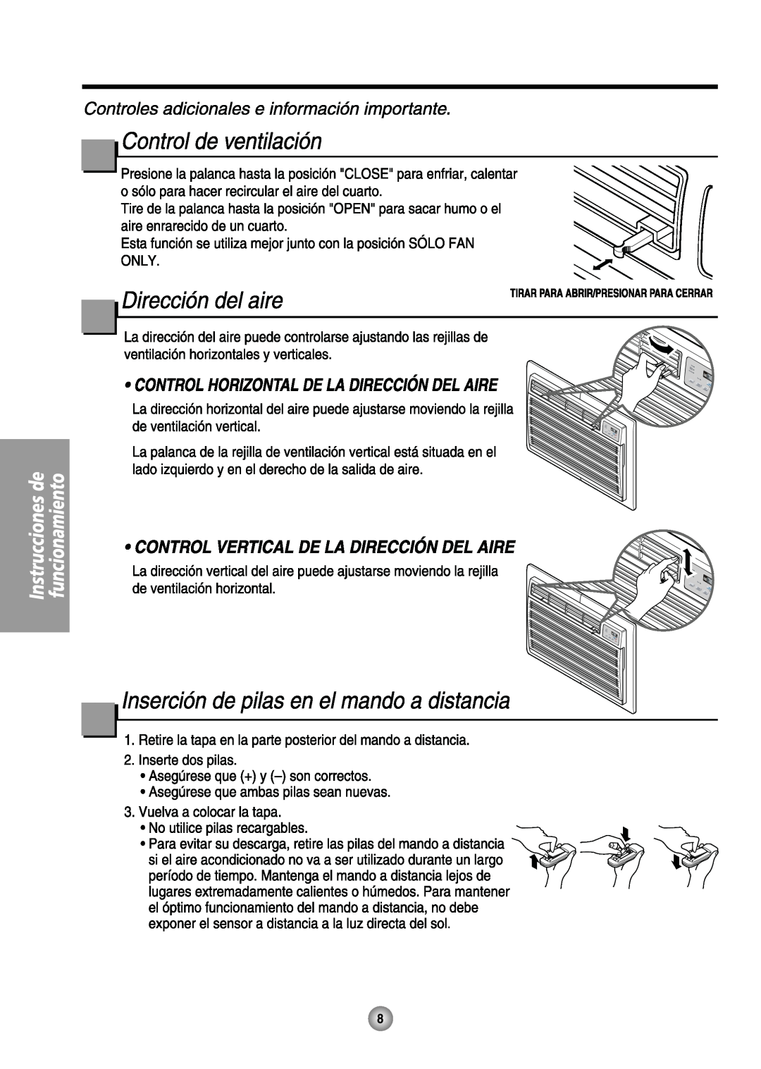 Friedrich US08, US14 manual 