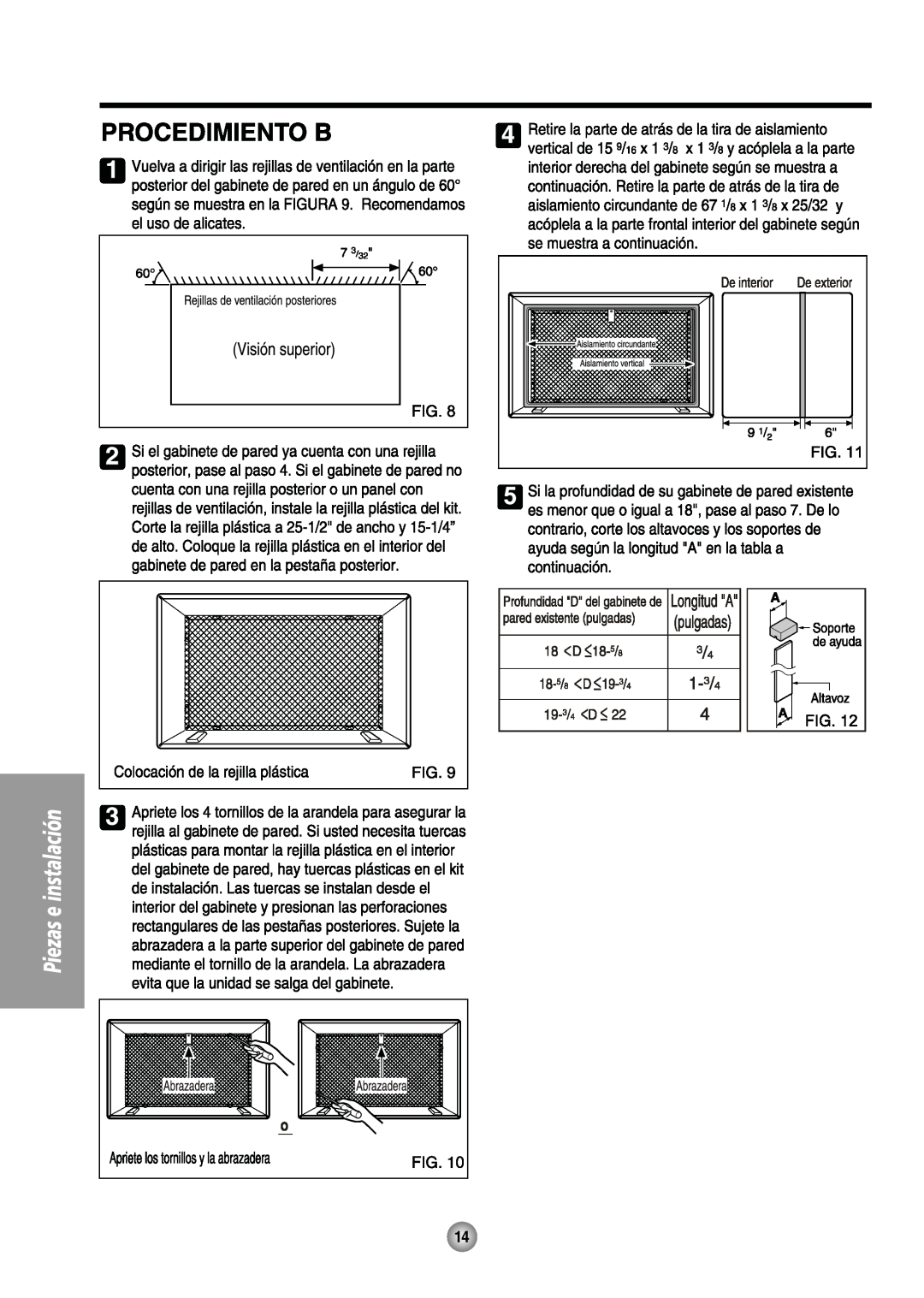 Friedrich US08, US14 manual 