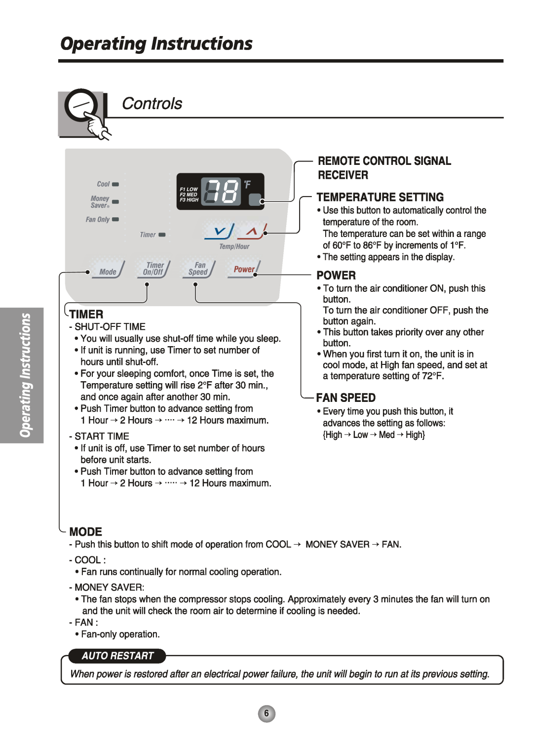 Friedrich US08, US14 manual 