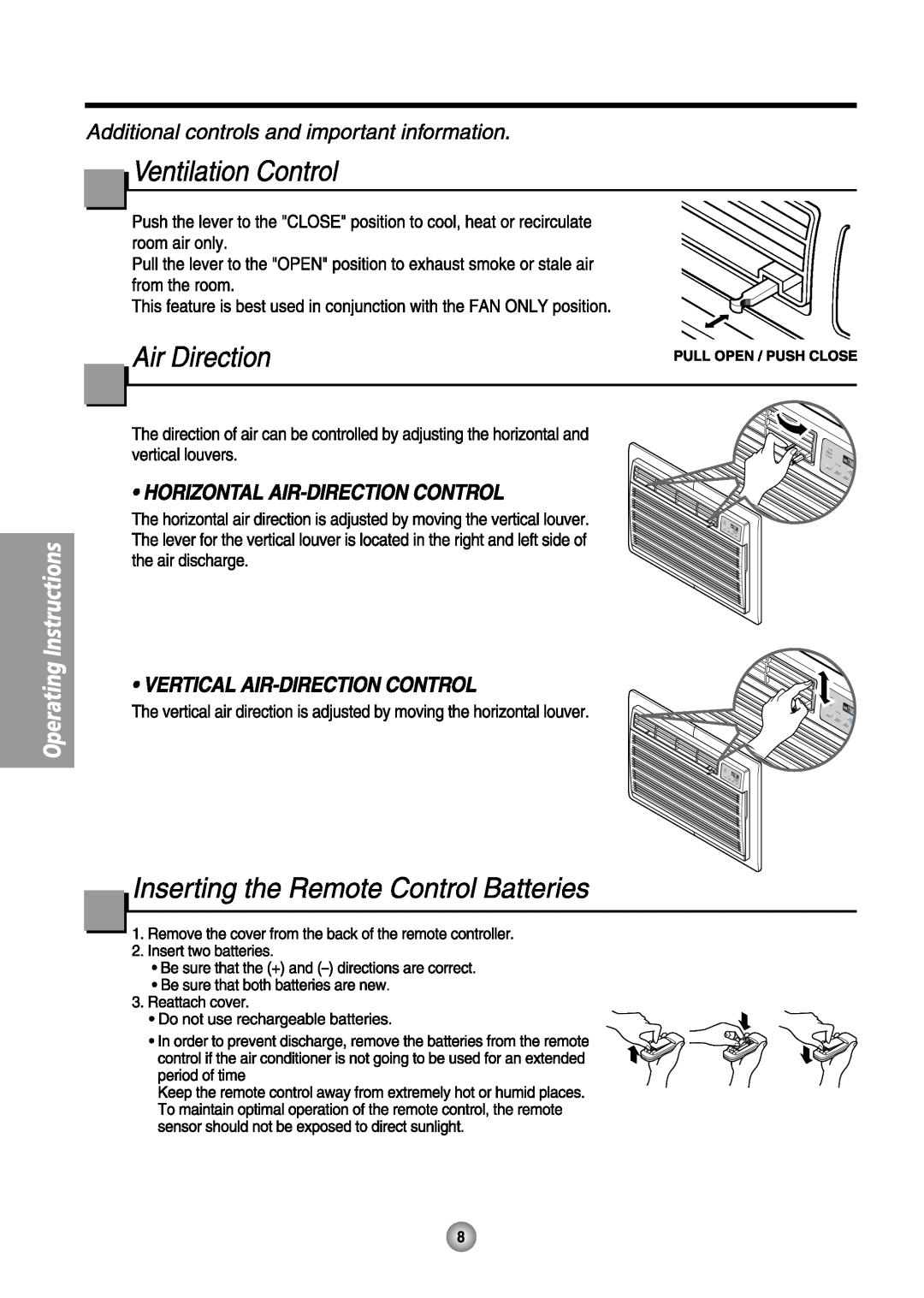 Friedrich US08, US14 manual 