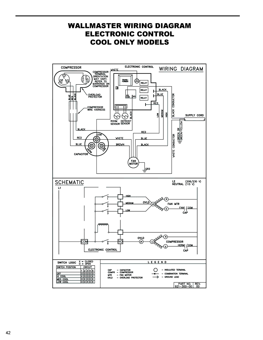 Friedrich WS10B10 service manual 