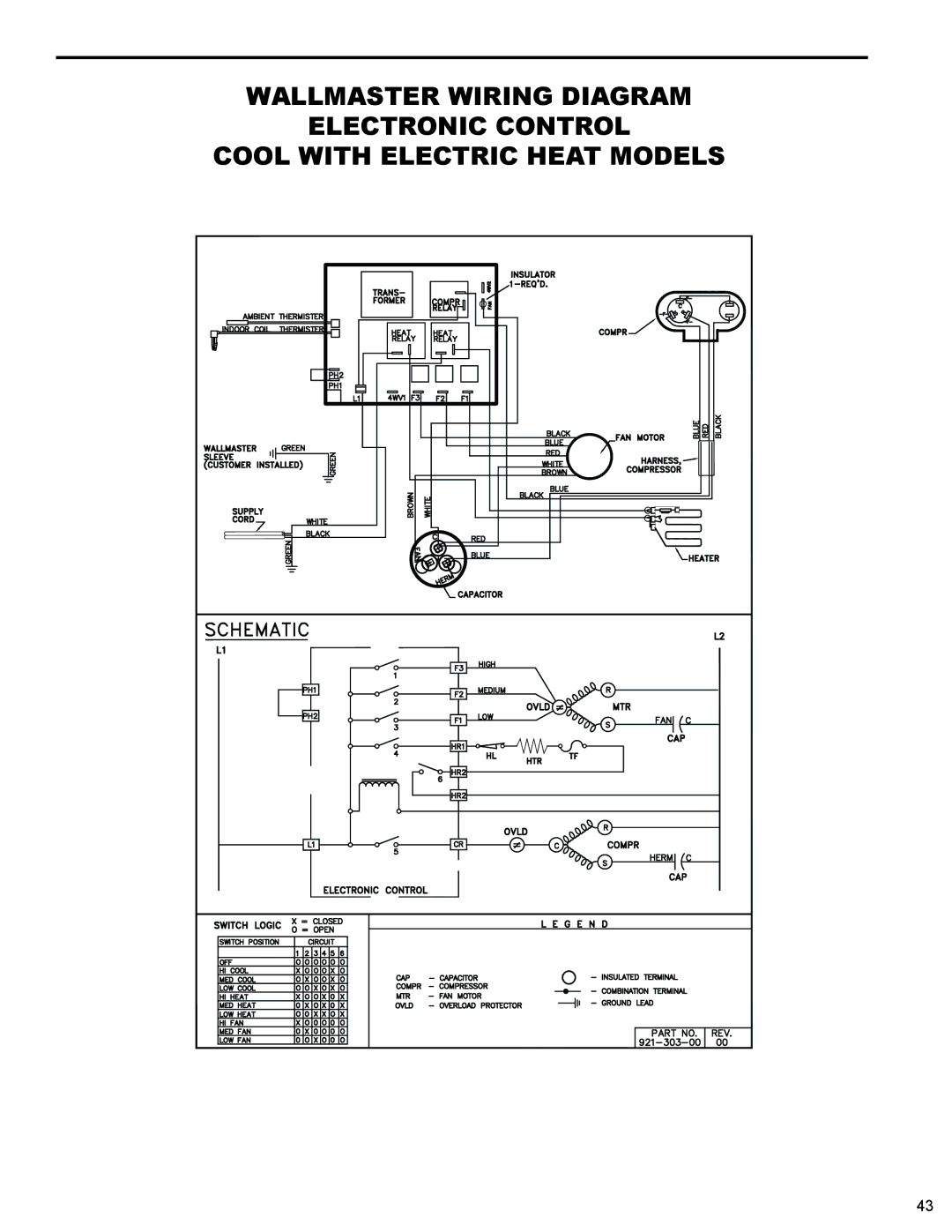 Friedrich WS10B10 service manual 